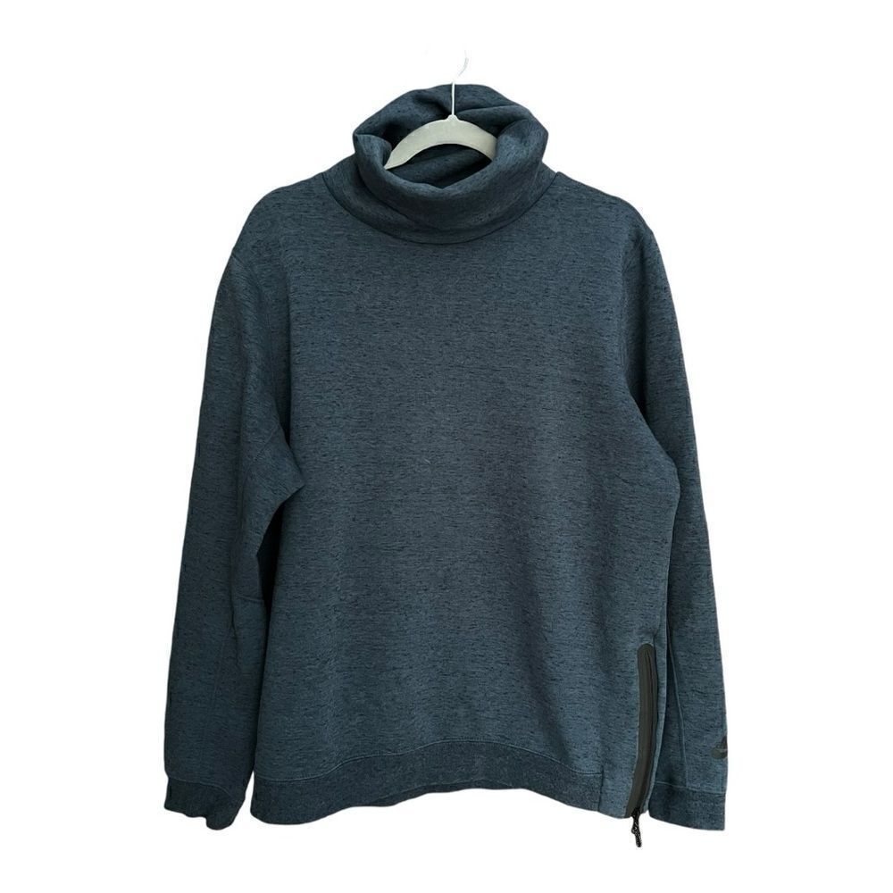 Nike Men's Pullover Long Sleeve - Side Zip - Cinch Strap - Sz L - Dark Blue